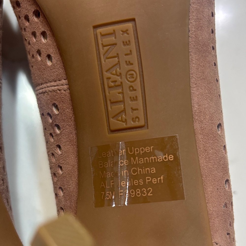 Alfani Brown Perforated Pointed-Toe Pumps - Picture 11 of 16